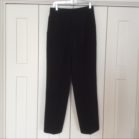 Talbots Black Lined Dress Pants - Size 8 - Picture 3 of 12